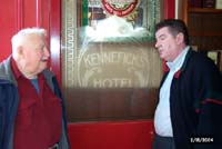 Bill Diederich and Sean Cronin, proprietor of Cronin's Pub